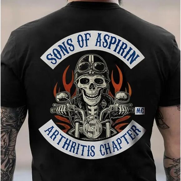 NEW Men’s T-Shirt “ Sons of Aspirin - Arthritis Chapter” - Picture 1 of 5